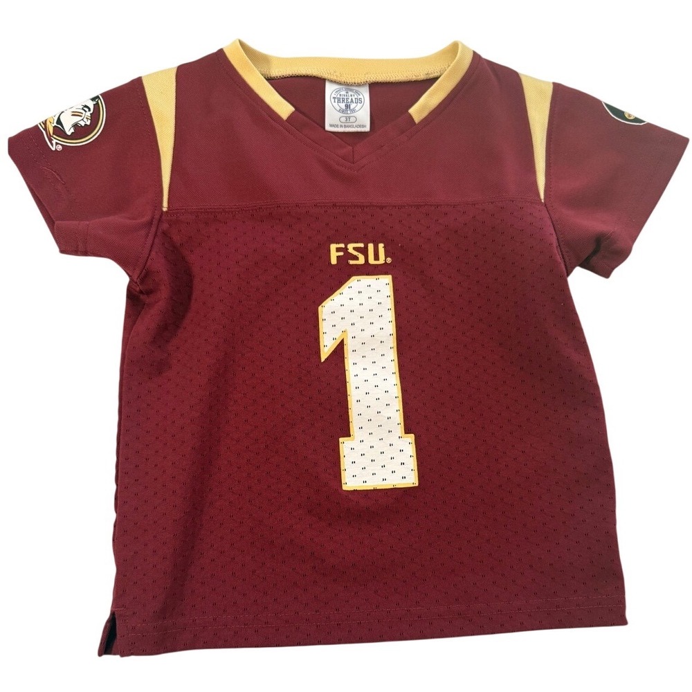 Rivalry Threads FSU Florida State Seminoles Toddler Jersey Garnet Gold 3T